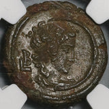 236 NGC AU Maximinus I Roman Egypt Alexandria Tetradrachm Selene Moon Goddess (20080403C)