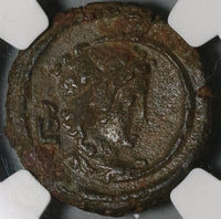 236 NGC AU Maximinus I Roman Egypt Alexandria Tetradrachm Selene Moon Goddess (20080403C)