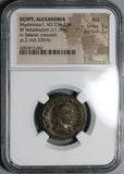 236 NGC AU Maximinus I Roman Egypt Alexandria Tetradrachm Selene Moon Goddess (20080403C)