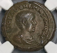 236 NGC Ch XF Star Maximus Caesar Egypt Alexandria Tetradrachm Sarapis 5/5  5/5 (19041804C)