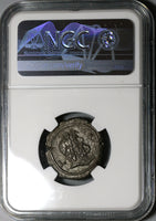245 NGC XF Roman Egypt Alexandria Philip II Caesar Tetradrachm Zeus Bust Silvered Coin (20010301C)