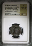 221 NGC VF Severus Alexander Roman Egypt Rare Caesar Tetradrachm Athena R3 (21091004C)