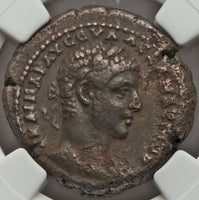 227  NGC XF Fine Style Severus Alexander Alexandria Roman Egypt Tetradrachm Nilus Euthenia Busts (21092402C)