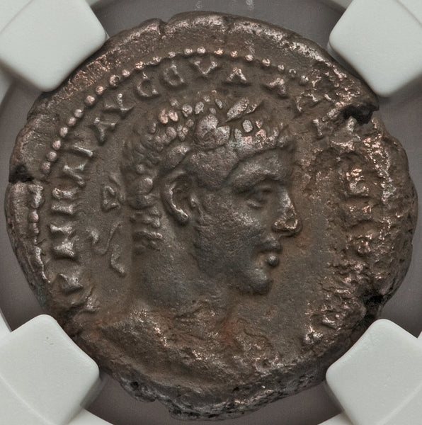 227  NGC XF Fine Style Severus Alexander Alexandria Roman Egypt Tetradrachm Nilus Euthenia Busts (21092402C)