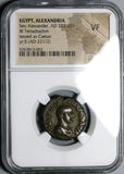 221 NGC VF Severus Alexander Caesar Rare Tetradrachm Roman Egypt Alexandria Sarapis R5 (19112002C)