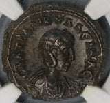 242 NGC Ch XF Tranquillina Egypt Alexandria Rare Tetradrachm Athena Year 6 Coin (18111302C)