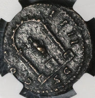 158 NGC Ch VF Roman Empire Antoninus Pius AS Emperor Shrine 20th Year Celebration (21091105C)