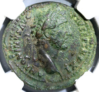 148 NGC VF Antoninus Pius Roman Empire AE As 10th Year Reign Commemorative Coin (19061701C)