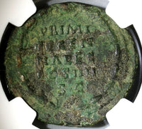 148 NGC VF Antoninus Pius Roman Empire AE As 10th Year Reign Commemorative Coin (19061701C)