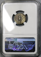140 NGC Ch VF Antoninus Pius Roman Empire Denarius Emperor Standing (19043003C)