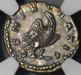 161 NGC XF Antoninus Pius Roman Empire Denarius Consecratio Eagle (20120802C)