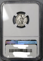 159 NGC MS Roman Empire Antoninus Pius Denarius Salus Mint State (18092401C)