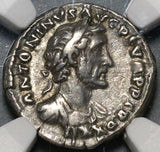 158 NGC ChVF Antoninus Pius Roman Empire Denarius Unpublished Portrait Historic Commemorative (21032301C)