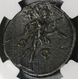 145 NGC XF Antoninus Pius Roman Empire Dupondius Mars Spear & Trophy (20052004C)