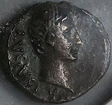 21 BC NGC VF Augustus Roman Empire Quinarius Victory Pergamum Pedigree (23020301C)