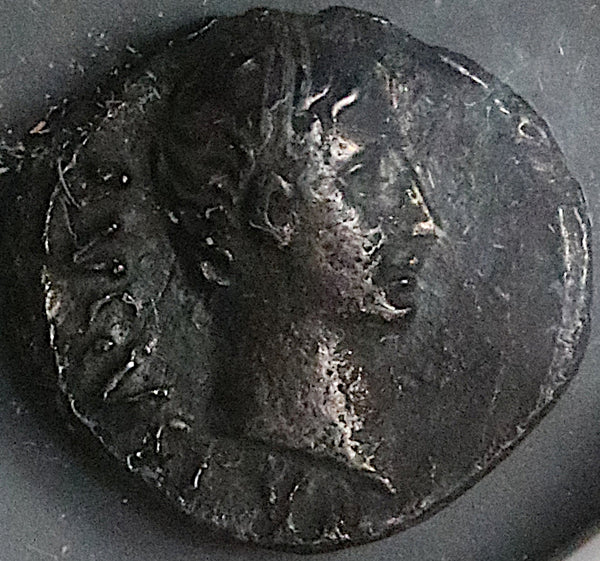 21 BC NGC VF Augustus Roman Empire Quinarius Victory Pergamum Pedigree (23020301C)