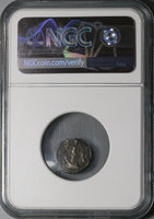 21 BC NGC VF Augustus Roman Empire Quinarius Victory Pergamum Pedigree (23020301C)