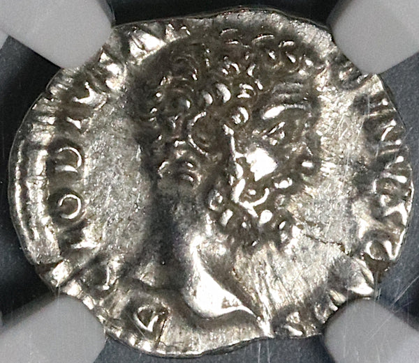 193 NGC Ch XF Clodius Albinus Caesar Roman Empire Denarius Rare Providentia Coin (21101301C)