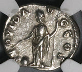 193 NGC Ch XF Clodius Albinus Caesar Roman Empire Denarius Rare Providentia Coin (21101301C)