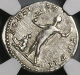 199 NGC Ch VF Caracalla Roman Empire Denarius Emperor Captive Victory Parthia (22030704C)