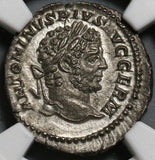 214 NGC MS Caracalla Roman Empire Denarius Liberalitas Donative Commemorative (20120901C)
