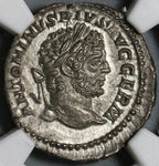 214 NGC MS Caracalla Roman Empire Denarius Liberalitas Donative Commemorative (20120901C)