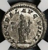 214 NGC MS Caracalla Roman Empire Denarius Liberalitas Donative Commemorative (20120901C)