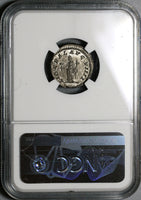 214 NGC MS Caracalla Roman Empire Denarius Liberalitas Donative Commemorative (20120901C)