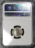 201 NGC Ch AU Caracalla Roman Empire Denarius Parthia War Laodicea Mint Commemorative with Pedigree (19040802C)