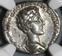 175 NGC VF Commodus Caesar Roman Empire Denarius German Defeat (19102603C)