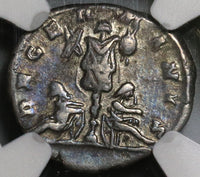 175 NGC VF Commodus Caesar Roman Empire Denarius German Defeat (19102603C)