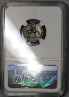 76 NGC AU Domitian Caesar Roman Empire Denarius Pegasus Pedigree (18092503C)