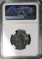 138 NGC Ch VF Faustina Sr Roman Empire Postumous AE As Aeternitas Pedigree (20120803C)