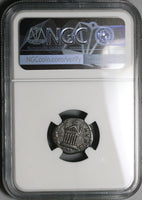138 NGC Ch F Faustina Sr Roman Empire Denarius Temple Dedication Rare (22031701C)