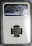 138 NGC Ch F Faustina Sr Roman Empire Denarius Temple Dedication Rare (22031701C)