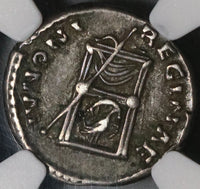138 NGC XF Faustina Sr Roman Empire Denarius Thone Peacock Scarce Lifetime Type (21012104C)