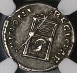 138 NGC XF Faustina Sr Roman Empire Denarius Thone Peacock Scarce Lifetime Type (21012104C)