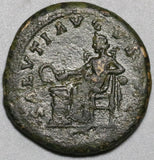 175 Faustina Jr Roman Empire AE As Salus & Snake VF Ancient Coin (20112502R)