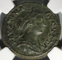156 NGC Ch XF Faustina Jr Roman Empire AE As Salus Snake Altar Pedigree (21020701C)