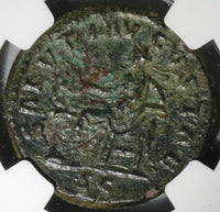 156 NGC Ch XF Faustina Jr Roman Empire AE As Salus Snake Altar Pedigree (21020701C)