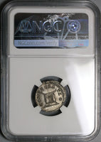176 NGC Ch AU Faustina Jr Roman Empire Denarius Death Altar Marcus Aurelius Commemorative (21092202C)