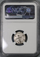 147 NGC MS Faustina Jr Roman Empire Denarius Juno Peacock Mint State (18120903C)