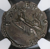 119 Hadrian NGC AU Roman Empire Denarius War Galley Ship Rowing 5/5 4/5 (19040601C)