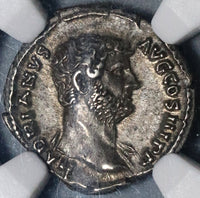 134 NGC Ch XF Hadrian Roman Empire Denarius Moneta Fine Style Silver (20092202C)