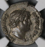 125 NGC Ch XF Hadrian Roman Empire Denarius Goddess Pudicitia 5/5 4/5 (18093004C)