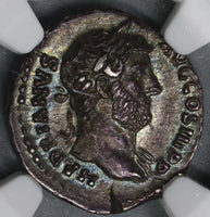 134 Hadrian NGC AU Roman Empire Denarius Unpublished Military Victory (18120401C