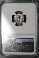 134 NGC XF Hadrian Roman Empire Denarius Victory Legion Military (20112201C)