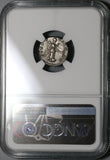 134 NGC XF Hadrian Roman Empire Denarius Victory Legion Military (20112201C)