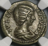 196 NGC XF Julia Domna Denarius Roman Empire Ceres Pedigree (21041301C)