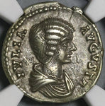 196 NGC Ch VF Julia Domna Denarius Roman Empire Laodicea Concordia Unpublished (21041304C)
